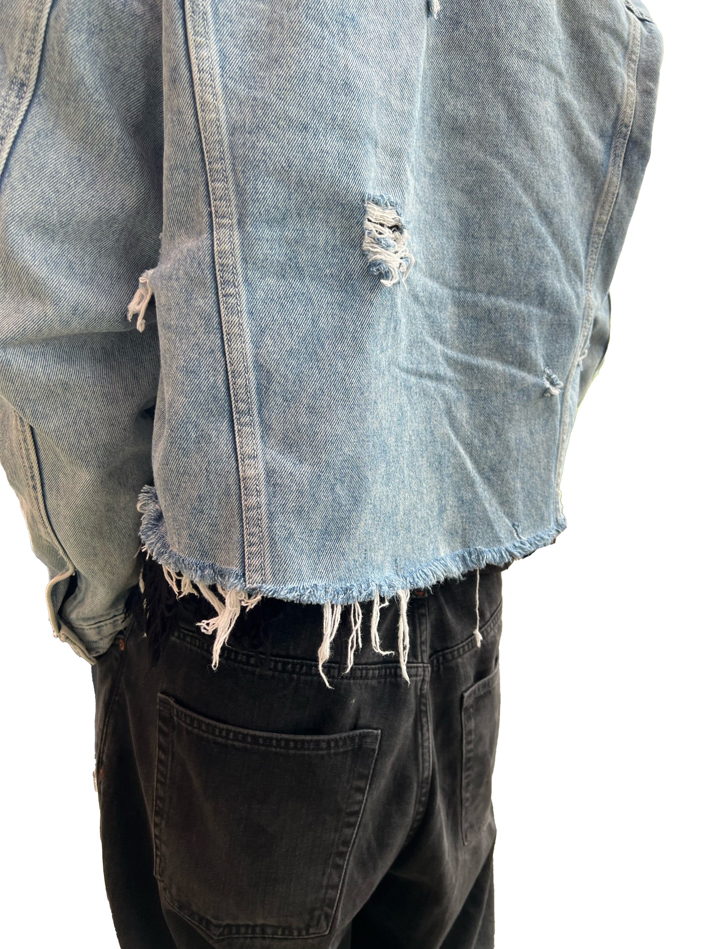 Destroyed Denim Jacket